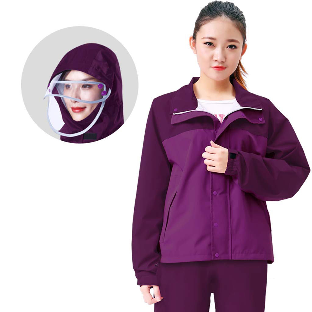 Imperméable réutilisable unisexe à capuche pour cyclisme