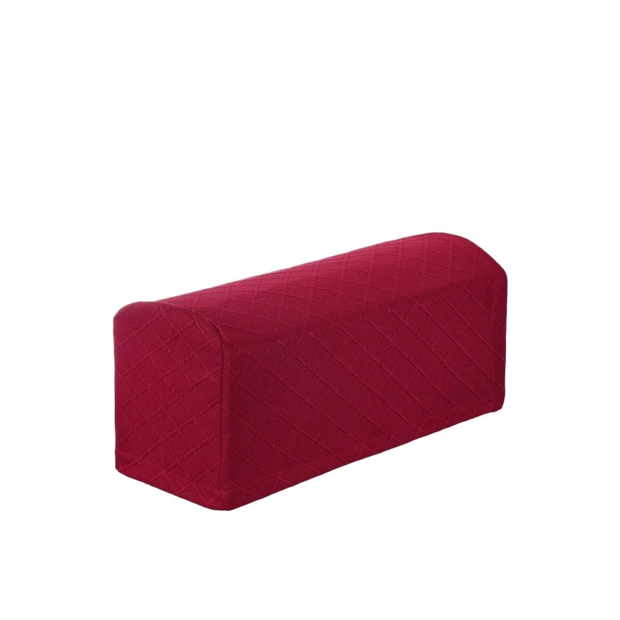 Zovloer Arm Chair Covers 2sets Stretch Armrest Covers Polyester Soft Armchair Slipcovers Couch Recliner Arm Cover With Twist Pins Chair Sofa Protector For Recliner Armchairs Sofas Couch(Wine Red)