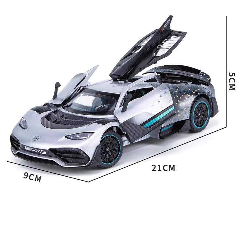 Image of Invite Enterprise Merceedes AMG ONE 1:24 Exclusive Model Car with Box, Zinc Alloy Pull Back Toy car with Sound and Light for Kids Boy Girl Gift [Colors as Per Stock]