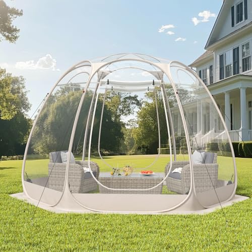 8 Person Pop Up Bubble Tent, Outdoor Igloo Dome with Waterproof Roof & Vent Windows, Garden Igloo...