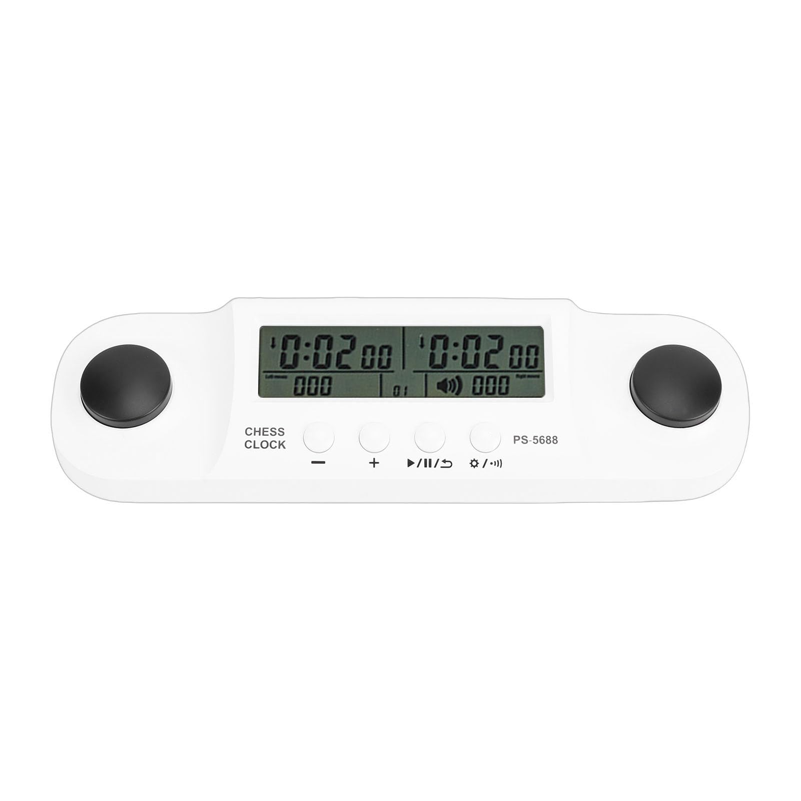 Orologio a scacchi, timer portatile con display HD per concorsi di scacchi cinesi internazionali (bianco)