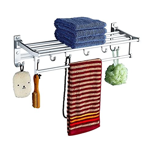 Accessoire de salle de bain porte-serviettes mural en aluminium solide - 2