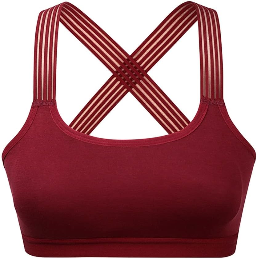 JSEIAJB Cross-Back Sports Underwear Women's Padded Free Fitness Yoga Underwear