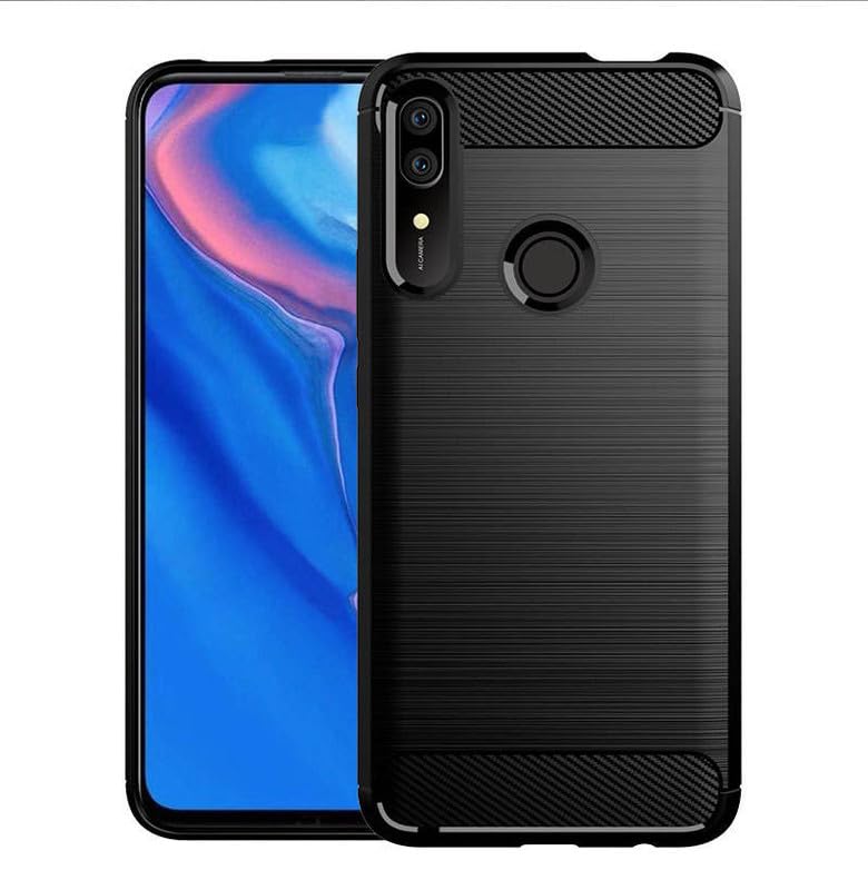 Image of Hybrid Carbon Fiber Back Case for Huawei Y9 Prime 2019 (Black)