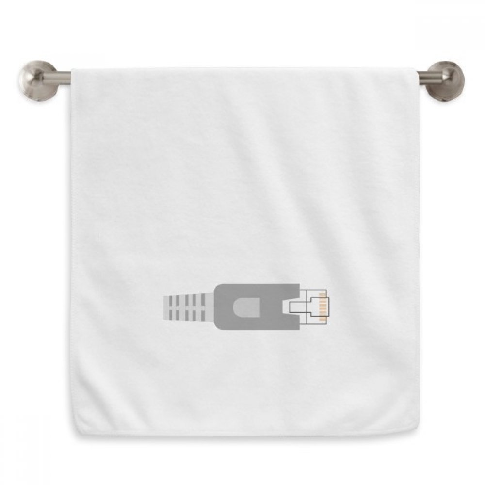 Serviettes débarbouillettes motif prise de courant pour votre salle de bain moderne