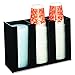 Boardwalk 99003 Cup Holder, 12" Width, 4" Depth, 8" Height, Acrylic, Black