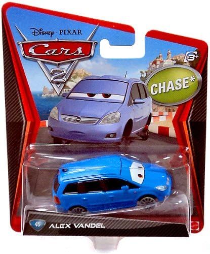 Pixar CARS 2 Movie 1:55 Die Cast Car Alex Vandel # 45 *Chase*