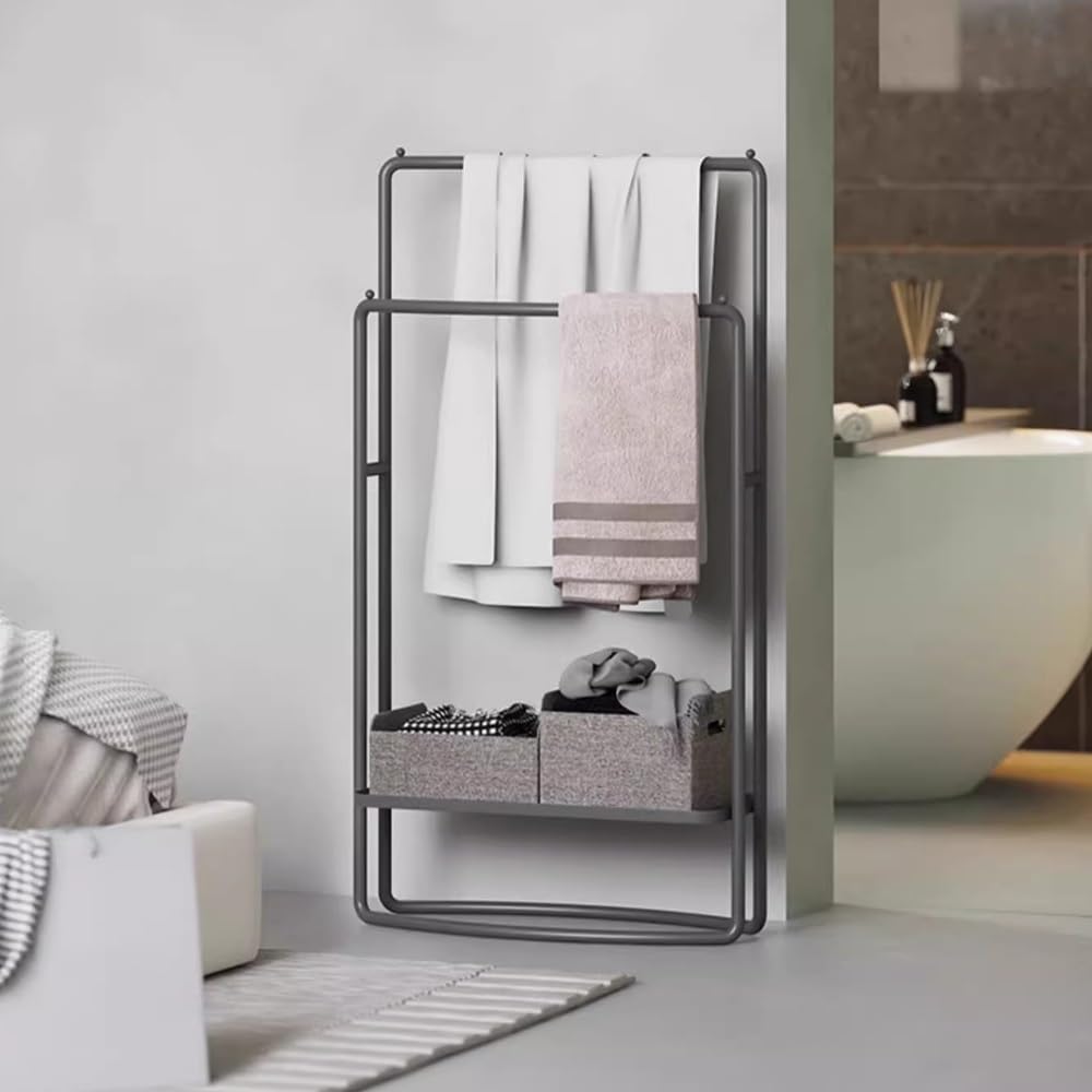 Portasciugamani da Terra Portasciugamani da Bagno Portasciugamani da Bagno Senza punzonatura Portasciugamani da Terra Portasciugamani(Nero)