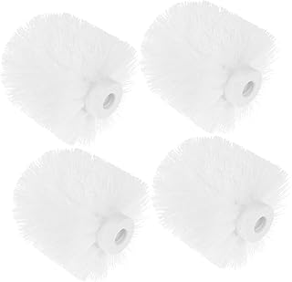Cabilock 4pcs Toilet Brush Replacement Head Toilet Bowl Brush Head Bathroom Cleanning Tools, White