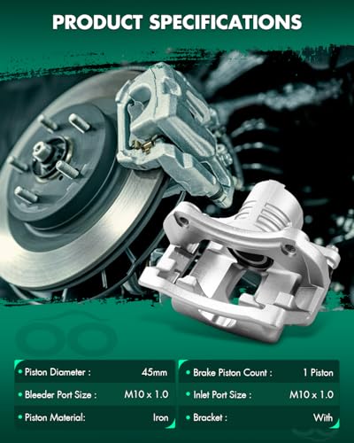 Image of SCITOO Rear Brake Calipers With Bracket 18B5118 18B5119 Compatible For Cadillac For CTS 2008-2013