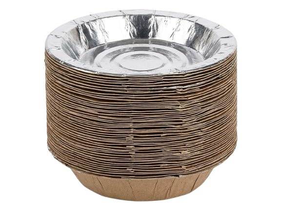 Silver Disposable Bowl 5 Inch Premium Craft Paper Tableware for Parties Catering (Pack of 100)-picture-22
