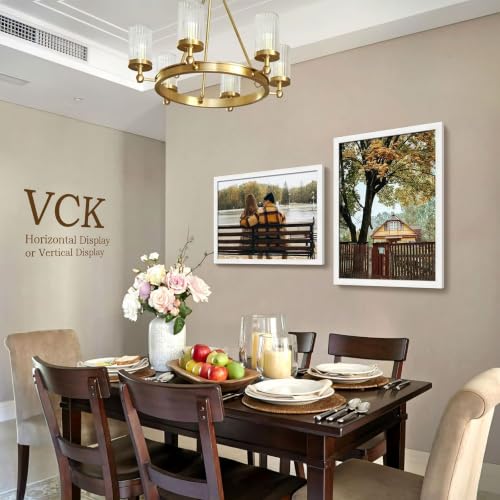 Image of VCK 20x28 Picture Frames 3 Pack, White Wood Poster Frame, Wall Display