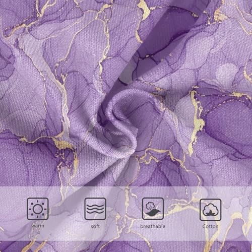 Joisal Aesthetic Purple Gold Girl Panties Cute Toddler Underwear Floral Cotton Bright Undies Kids Briefs 2t3