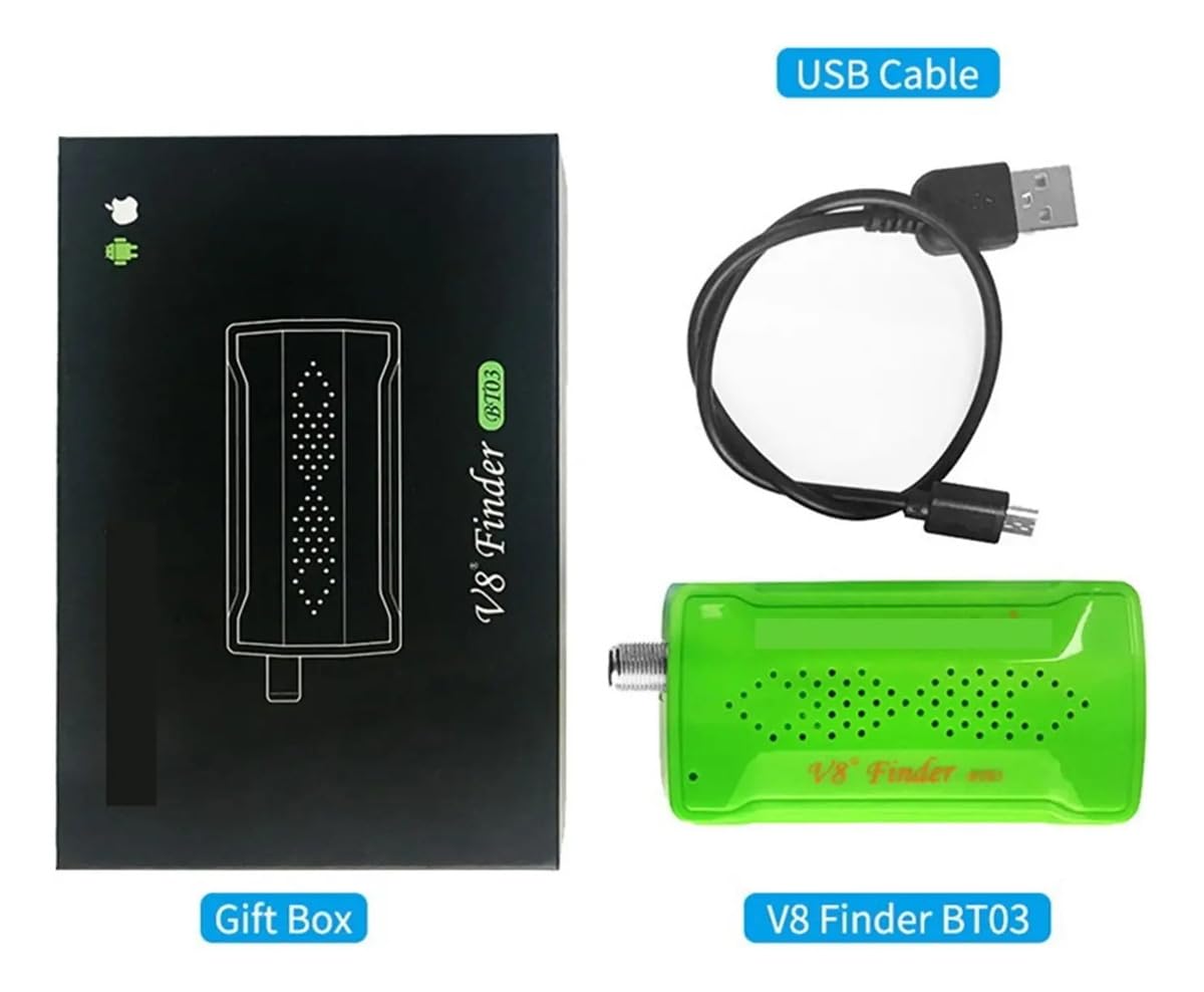 Recherche de Signal Satellite numérique, V8 Finder BT03 Digital Satellite Finder DVB-S/S2 1080P Mieux Que Ws-6933 6906 6916 Récepteur de signaux