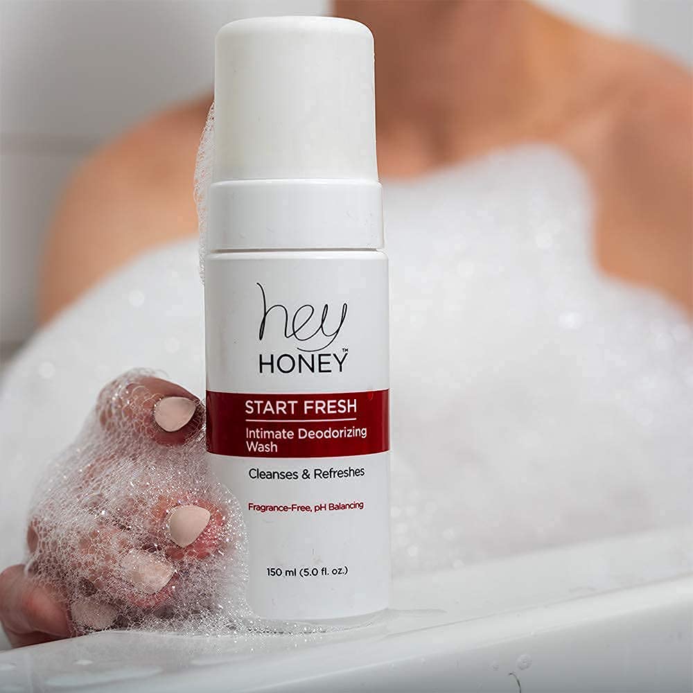 Hey Honey Skin Care Feminine Wash pH Balanced Odor Control Fragrance Free 5 Oz