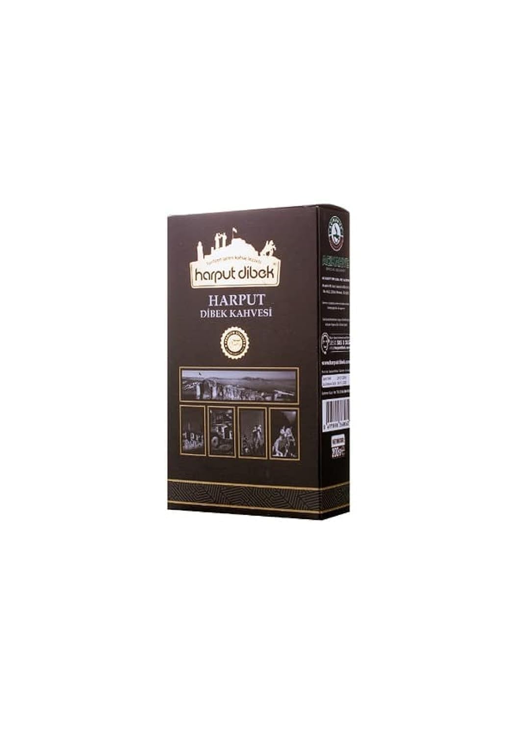 Harput Dibek Arabica Coffee - Fine Grade, Medium Roast, 7 Oz, Turkish Coffee, Ground Cardamom, Rich Flavour