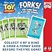 Bicycle Disney and Pixar Forks, Kids Card Game That Plays Like Spoons, Featuring Toy Story Characters Woody, Forky, Jessie & Alien, Ages 4+, 2-5 Players
