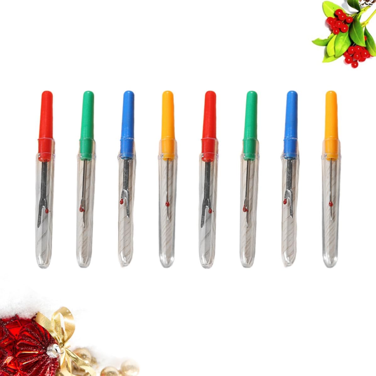 FOMIYES Seam Ripper Thread Cutter Kit Random Color 20pcs with Plastic and Metal Handles for Removing Seams and Cutting Stitches, Embroidery Tools for DIY and Home Sewing Projects