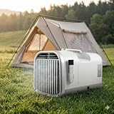 Przenośny klimatyzator kempingowy 4400/5100 BTU, klimatyzator samochodowy 4 w 1 z szybkim chłodzeniem, niski poziom hałasu, timer 12 h, do namiotu, przyczepy kempingowej i samochodu kempingowego