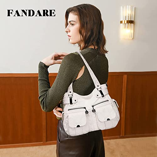 Image of FANDARE Large Hobo Bags Women's Crossbody Shoulder Bag Vintage Satchel Purse