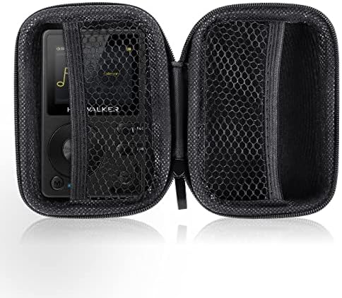 MP3 Player Case for HIFI WALKER H2, H2 Touch, H2 Touch Pro Hi-Res Audio Player, Durable Hard Shell Travel Black Case for MP3 MP4 Players,iPod Shuffle,USB Cable,Earphones,Memory Cards,U Disk,Keys