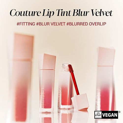 Miniatura 3 de Espoir Couture Lip Tint Blur Velvet #3 Peony 0.19 onzas  Lápiz labial líquido de color borroso natural  Tinte labial de fijación a prueba de manchas