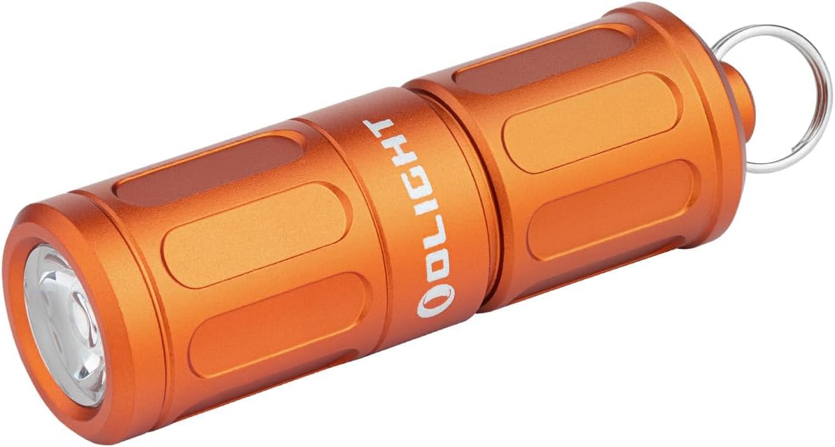 OLIGHT I1R 2 Pro Eos 180 Lumens EDC Rechargeable Keychain Flashlight, Powered by Built-in Rechargeable Battery with Type-C USB Cable, Slim Mini Handheld Light for Everyday Carry (Capsule Orange)