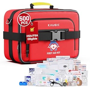 500 PCS Large First Aid Kit for Home, Car, College Dorm, Travel, Camping, Businesses, Hiking, Sports Essential, Professional First Aid Supplies Emergency Kit Home&Businesses Medical Supplies