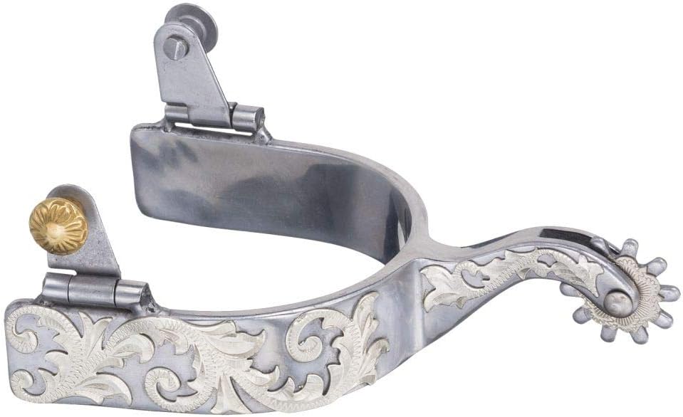 Tough 1 Sweet Iron Floral Overlay Spurs