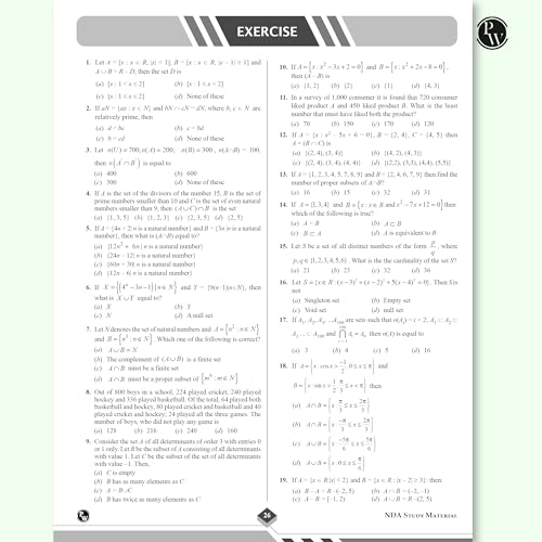 Image of PW Shaurya NDA /NA Mathematics Book | 2025 Solved Paper | Chapterwise Theory, Solved Examples, Practice Exercises | For National Defence Academy & Naval Academy Exam 2025-26