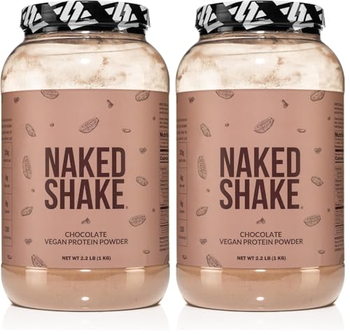 Image of NAKED Shake - Chocolate Protein Powder - Plant Based Protein Shake with Mct Oil, Gluten-Free, Soy-Free, No Gmos Or Artificial Sweeteners - 30 Servings (Pack of 2)