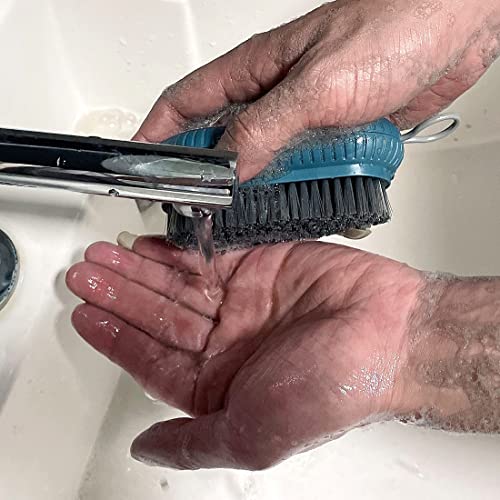 Heavy Duty Large Nail Brush Fingernail Scrub Brush - Hand And Nail Cleaning Brush For Men & Mechanics - Durable Stiff Bristles Nail Scrub Brush, 1 Pcs Blue #TOP3