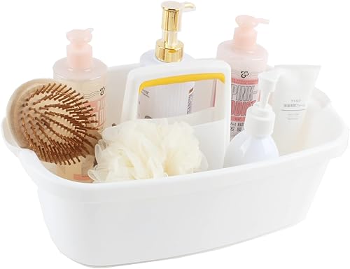 Whalegend Organizador de almacenamiento portátil de plástico con asa, organizador de almacenamiento de herramientas de plástico, organizador de