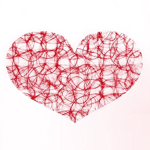 Sizoweb Formen - Platzsets - Tischsets - Dekounterlagen - 12 Stück - 64H (Sizoweb Herz, Rot) Cover