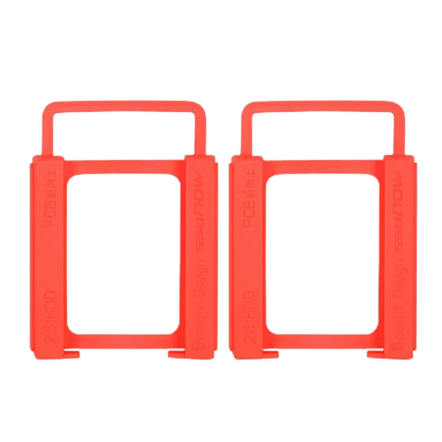 2 pcs | fiber screwless 2.5 inch to 3.5 inch hdd ssd sata hard drive mounting disk adapter bracket and plastic dock holder