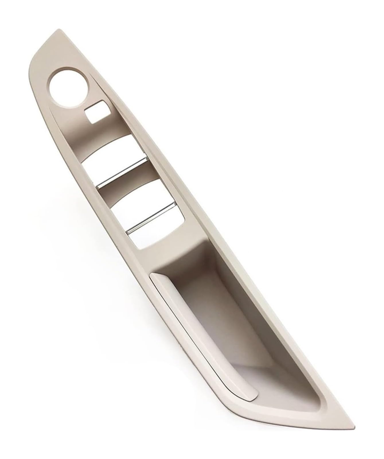 TYTYASS Inner Door Handle Car Interior Door Pull Handle Armrest Panel Trim for BMW 5 Series F10 F11 F18 520 523 525 528 530 2010 2011-2017 LHD RHD(Oyster,RHD)