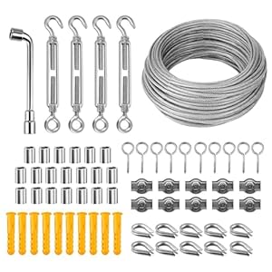 Idota 3mm Edelstahlseil Set mit Zubehör