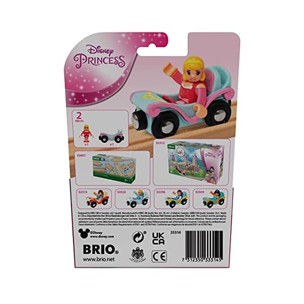 BRIO Disney Princess 33314 Dornröschen mit Waggon - Ergänzung Holzeisenbahn - Empfohlen ab 3 Jahren – Bild 6