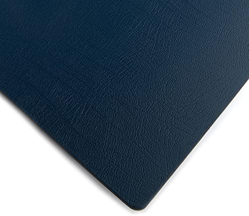 Sets of 4 Large Royal Blue Recycled Leather Placemats ( 42cm x 26.5cm ). Made In The UK By Lara-May.