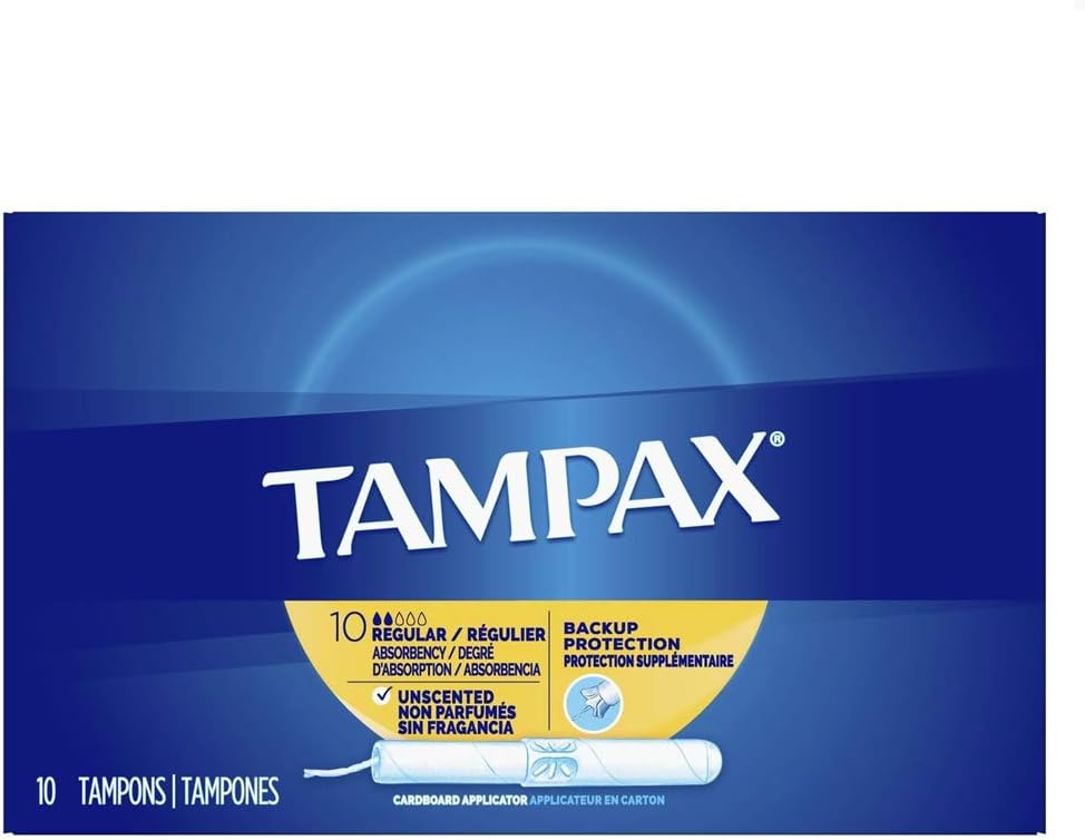 Tampax Regular Tampons with Flushable Cardboard Applicator