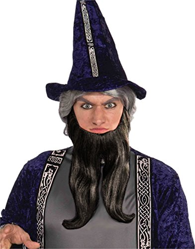 Barbe fourchue noire Forum Novelties taille unique pour déguisement d'homme