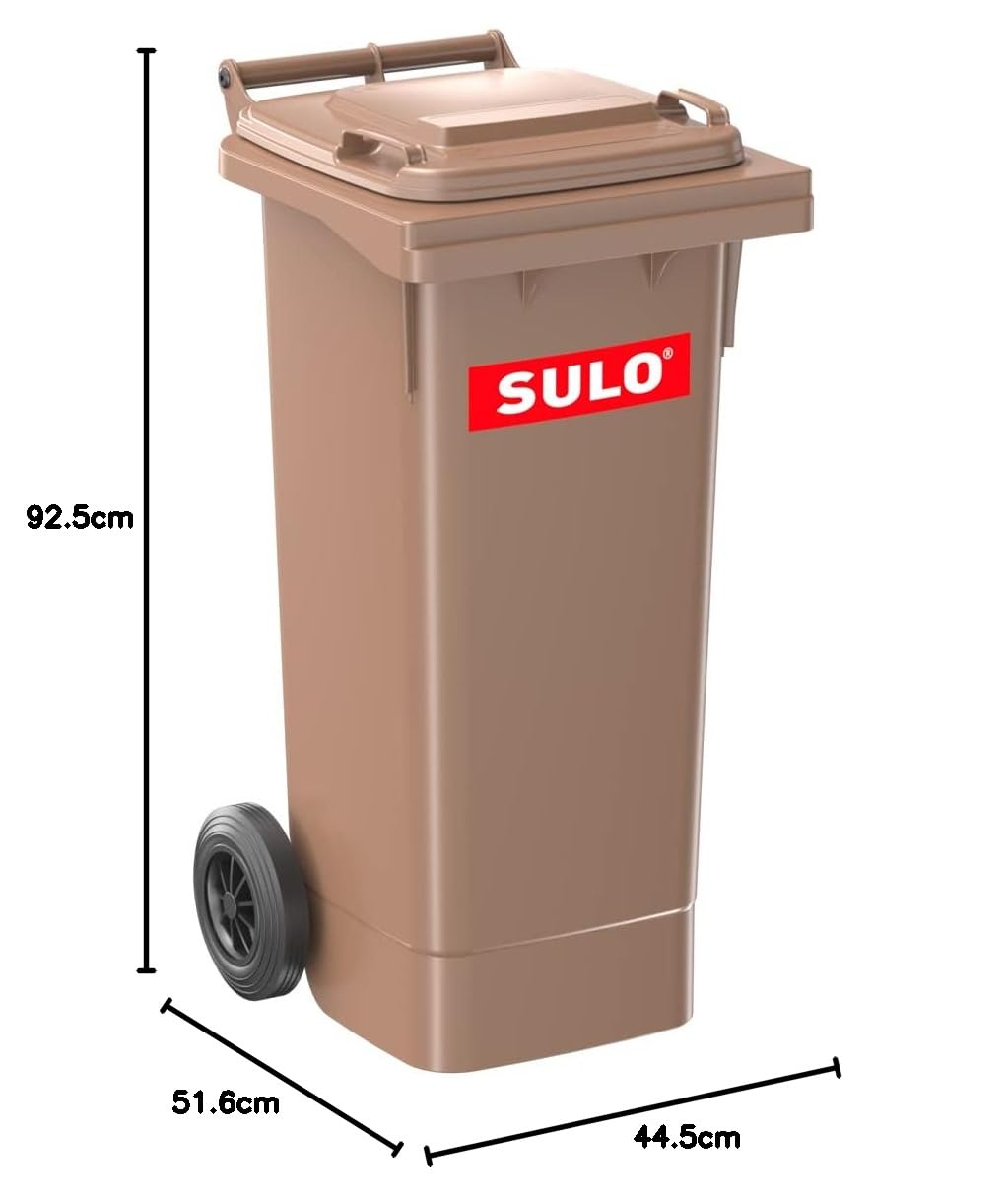 Floordirekt Robin – Pattumiera Rotonda 60 Litri Con Coperchio – Plastica Nera, Per Cucina E Ufficio – 46x46x58 Cm