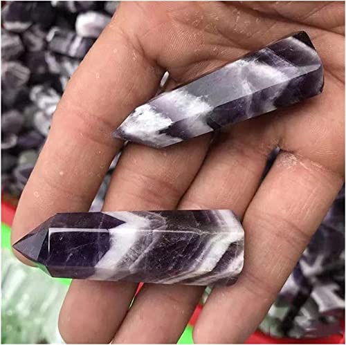 Punta de cuarzo amatista natural piedra morada decorativa para coleccionismo mineral 4