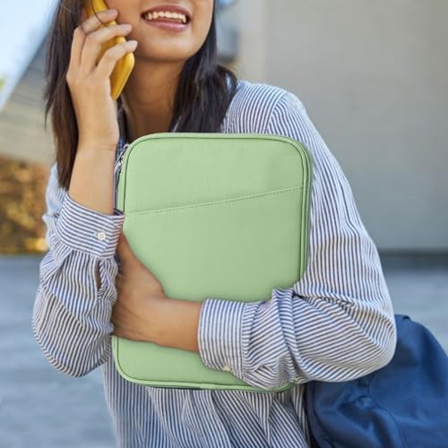 Image of Dadanism 9-11 inch Tablet Sleeve Bag Carrying Case for iPad (A16) 11th Gen 11 inch, iPad 10th Gen 10.9 inch Air 5 /4, iPad Air M4 /Pro 11 inch, iPad 9 /8 /7th, Galaxy Tab A11+ Plus 11 inch, Remarkable 2 10.3 inch, Light Green