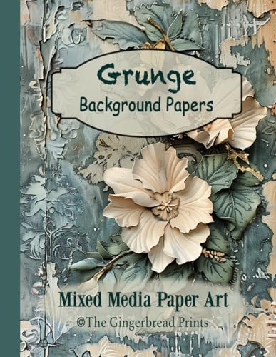 Grunge Background Papers Mixed Media Paper Art Collection Great for Junk Journaling, Paper crafts, Scrapbooking, Card Making