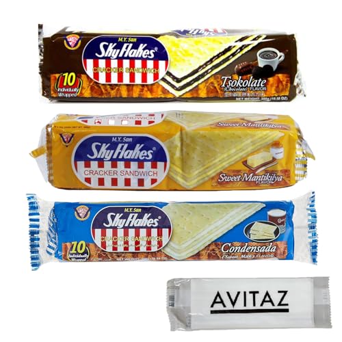 M.Y.San スカイフレークス サンドクラッカー 3種セット(チョコレート･スイートバター･コンデンスミルク)