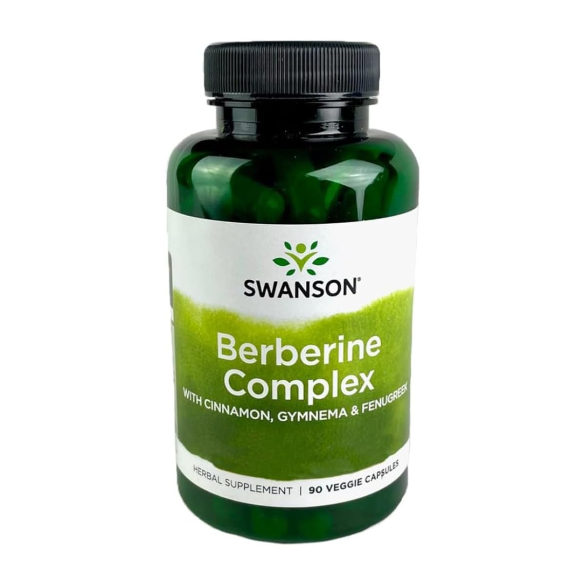 Swanson Berberine Cplx W/Cin, Gym & Fen 90 Veg Capsules