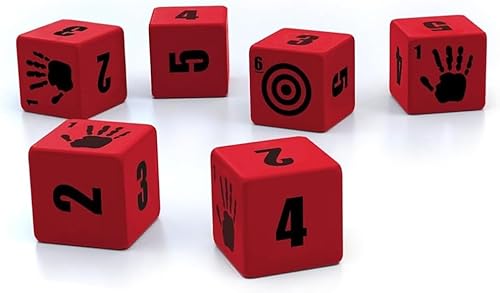 The Walking Dead Universe RPG Stress Dice - Accesorio de juego de roles, juego de 10 dados, Free League Publishing