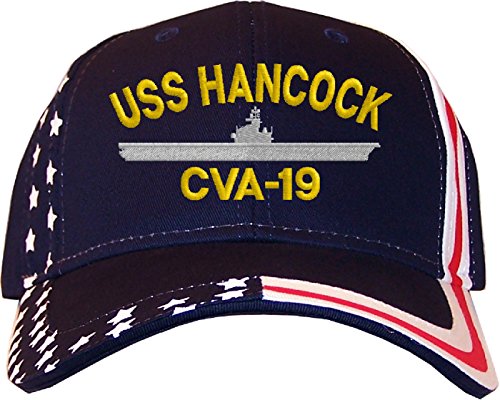 Gorra Bordada USS Hancock CVA-19 Stars & Stripes miniatura 1