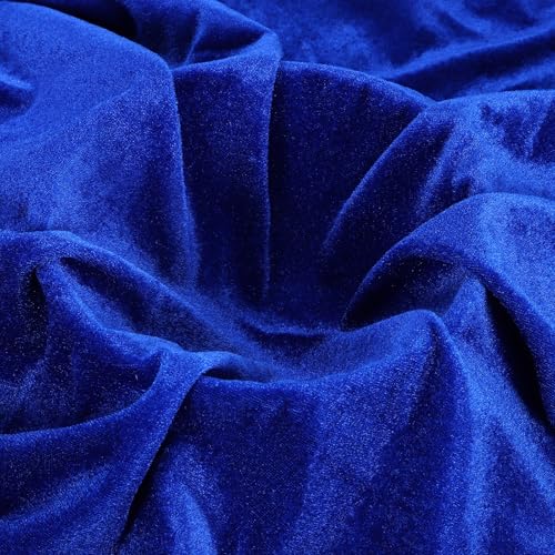 MECCANIXITY Tissu Velours 5Verges x 63Po Largeur Bleu Foncé